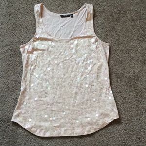 Apt 9 Iridescent sequence Tank Top